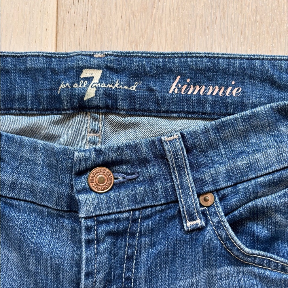 7 For All Mankind Kimmie Vintage Blue Jeans Size 29 - Picture 2 of 9